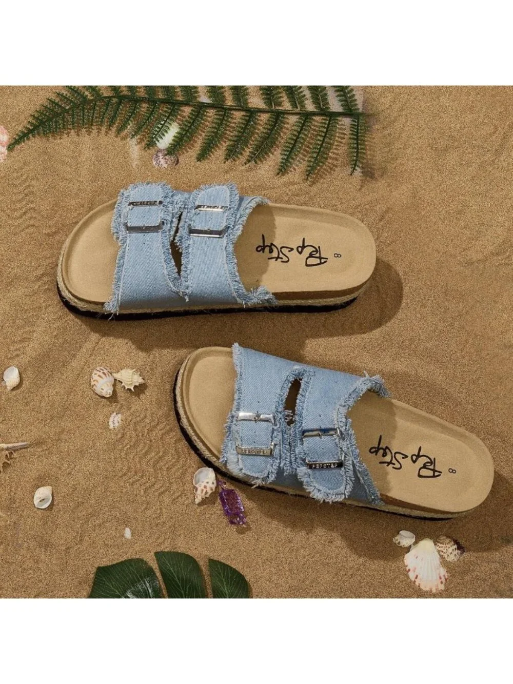 Comfortable Women's Slide Sandals with Soft Cork Footbed & Stylish Platform